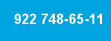 922 748-65-11 922 748-65-11